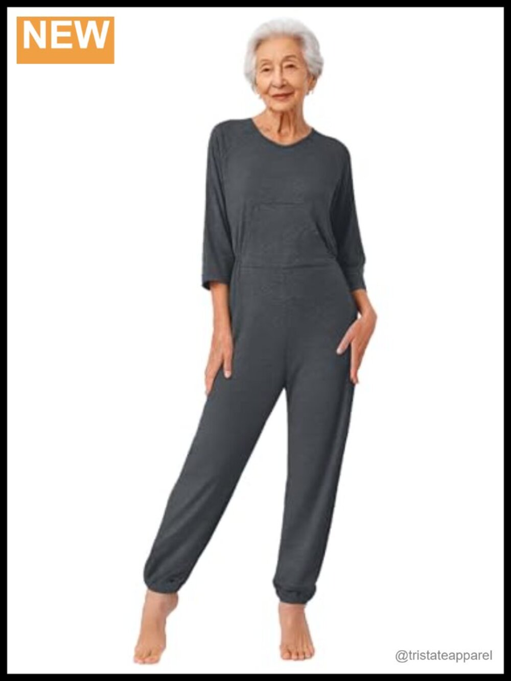 Anti-Strip Jumpsuit for Dementia & Alzheimers 95% Cotton 5% Spandex Adaptive